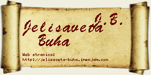 Jelisaveta Buha vizit kartica